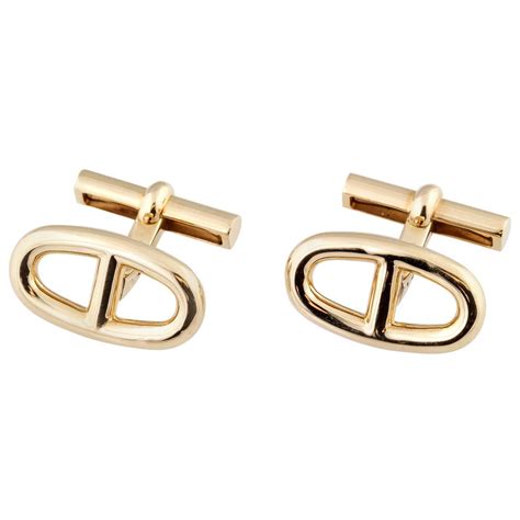 hermes h cufflinks|hermes gold cufflinks 18k.